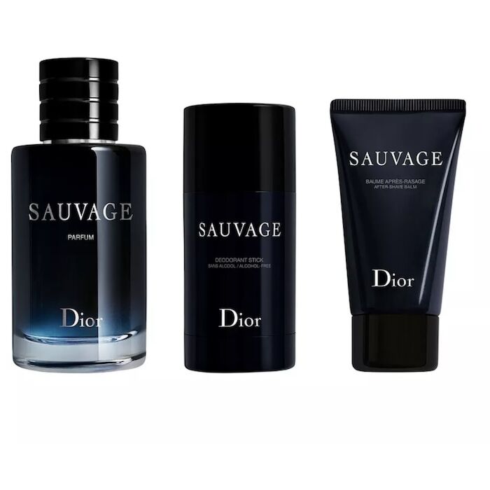 Christian Dior Sauvage 100ml Parfum 3 Piece Gift Set -Best