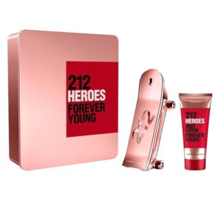 Carolina Herrera 212 Heroes Forever Young Eau de Parfum 80ml 2 Piece Gift Set For Her