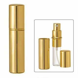 Gold Refillable Perfume Spray Can