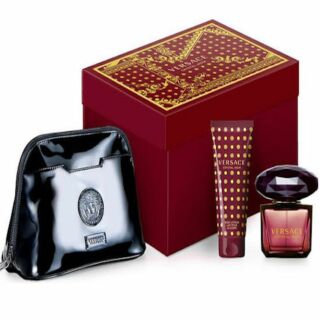 Versace Crystal Noir EDT 90ml Gift Set Perfume For Women