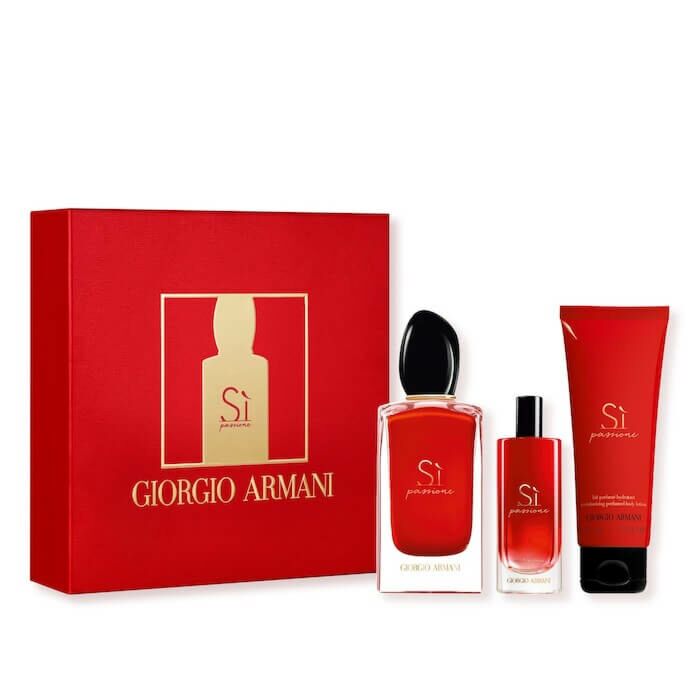 Giorgio Armani Si Passione EDP 3 Piece Gift Set -Best designer perfumes  online sales in Nigeria: 